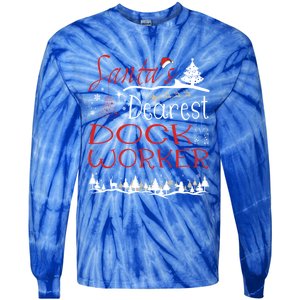 Dock Worker Xmas Job Funny Christmas Gift Tie-Dye Long Sleeve Shirt