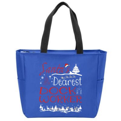 Dock Worker Xmas Job Funny Christmas Gift Zip Tote Bag