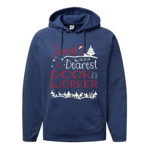 Dock Worker Xmas Job Funny Christmas Gift Performance Fleece Hoodie