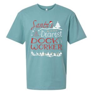 Dock Worker Xmas Job Funny Christmas Gift Sueded Cloud Jersey T-Shirt