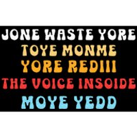 DonT Waste Your Time On Me YouRe Already The Voice Inside Bumper Sticker