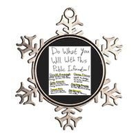 Do What You Will With This Public Information Brett Kavanaugh Metallic Star Ornament