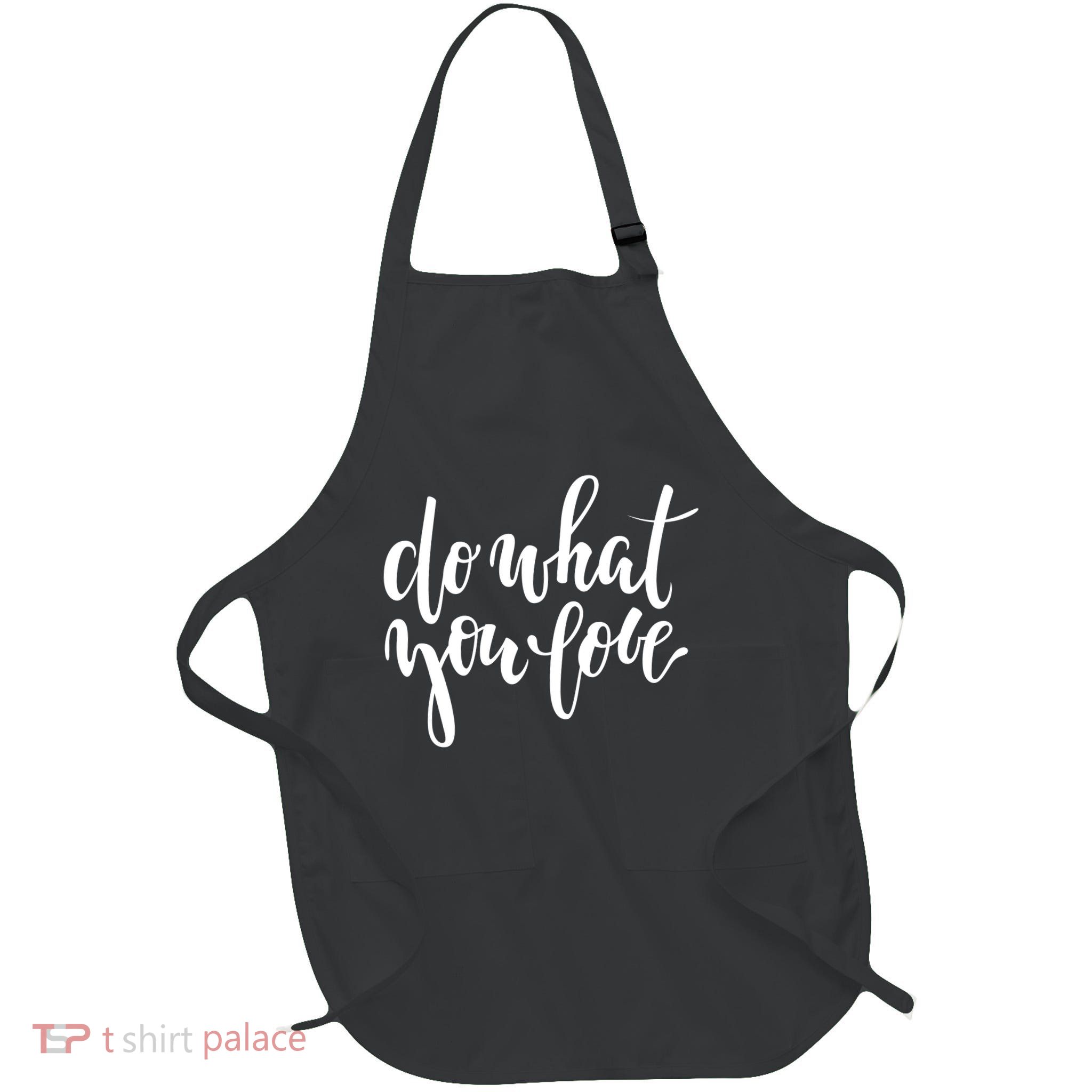 Do What You Love Positive Quote Full-Length Apron With Pockets