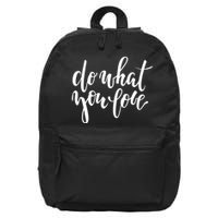 Do What You Love Positive Quote 16 in Basic Backpack