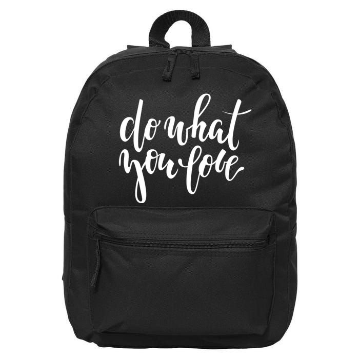 Do What You Love Positive Quote 16 in Basic Backpack