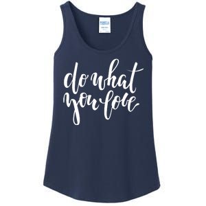 Do What You Love Positive Quote Ladies Essential Tank