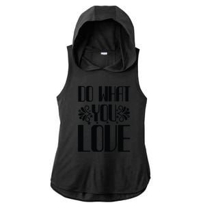 Do What You Love Ladies PosiCharge Tri-Blend Wicking Draft Hoodie Tank