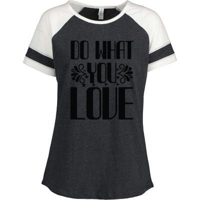 Do What You Love Enza Ladies Jersey Colorblock Tee