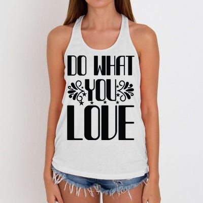 Do What You Love Women's Knotted Racerback Tank