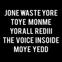 Dont Waste Your Time On Me Youre Already The Voice Inside Wool Snapback Cap