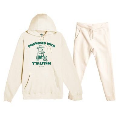 Diagnosed With YAlltism Silly City Premium Hooded Sweatsuit Set