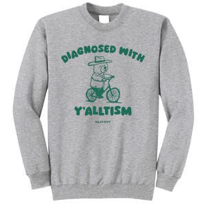 Diagnosed With YAlltism Silly City Tall Sweatshirt