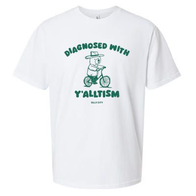 Diagnosed With YAlltism Silly City Sueded Cloud Jersey T-Shirt