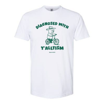 Diagnosed With YAlltism Silly City Softstyle CVC T-Shirt