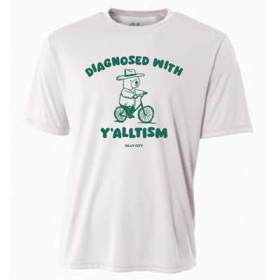 Diagnosed With YAlltism Silly City Cooling Performance Crew T-Shirt