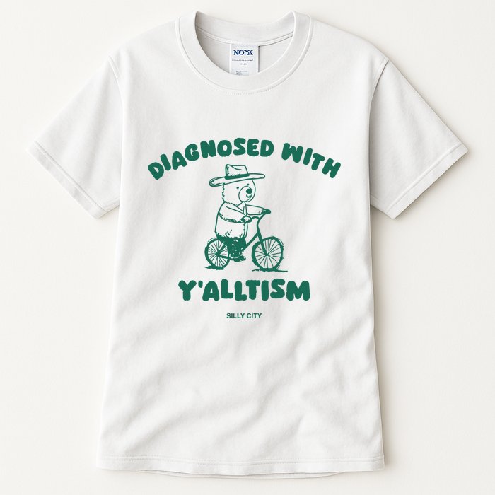 Diagnosed With YAlltism Silly City Tall T-Shirt