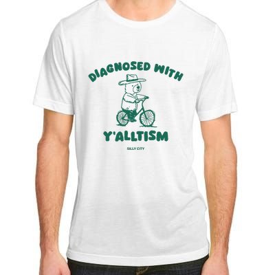 Diagnosed With YAlltism Silly City Adult ChromaSoft Performance T-Shirt