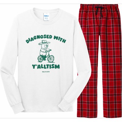 Diagnosed With YAlltism Silly City Long Sleeve Pajama Set