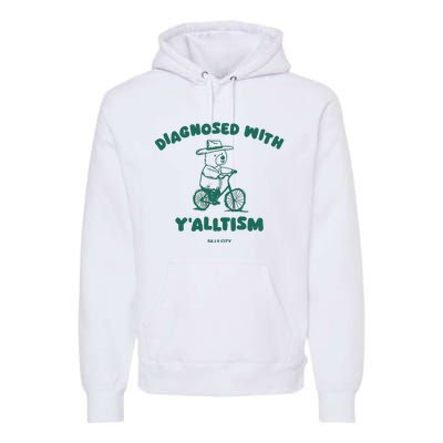 Diagnosed With YAlltism Silly City Premium Hoodie