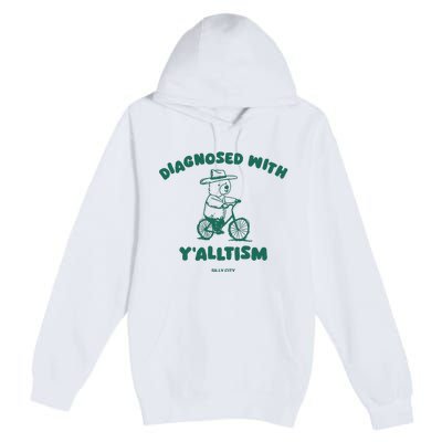 Diagnosed With YAlltism Silly City Premium Pullover Hoodie