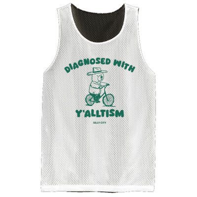 Diagnosed With YAlltism Silly City Mesh Reversible Basketball Jersey Tank