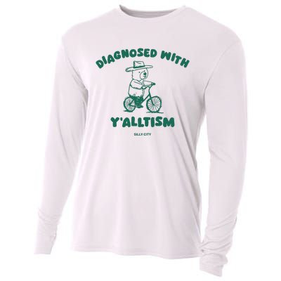 Diagnosed With YAlltism Silly City Cooling Performance Long Sleeve Crew