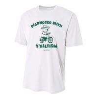 Diagnosed With YAlltism Silly City Performance Sprint T-Shirt