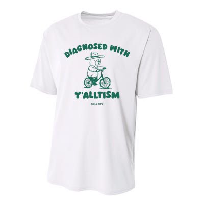 Diagnosed With YAlltism Silly City Performance Sprint T-Shirt