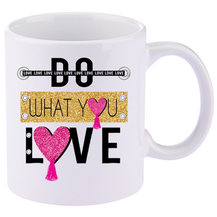 Do What You Love 11oz C Handle Ceramic Mug