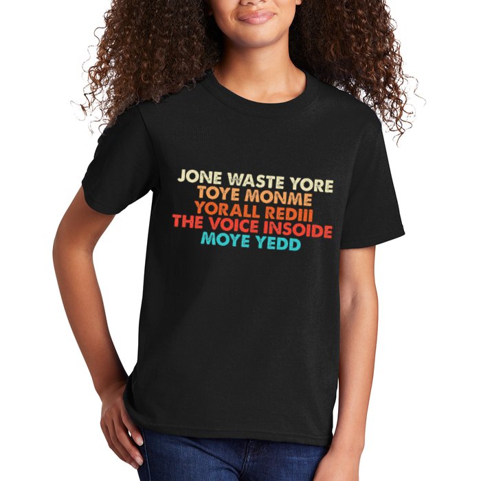 Don't Waste Your Time On Me  Kids T-Shirt