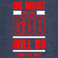DO WHAT YOU CAN GOD WILL DO WHAT YOU CAN'T BLK Vector Backpack