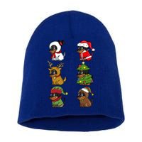 Dachshund Xmas Costumes Funny Dog Christmas Gift Short Acrylic Beanie