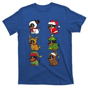 Dachshund Xmas Costumes Funny Dog Christmas Gift T-Shirt