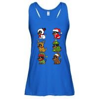 Dachshund Xmas Costumes Funny Dog Christmas Gift Ladies Essential Flowy Tank