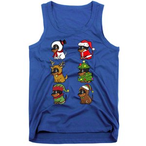 Dachshund Xmas Costumes Funny Dog Christmas Gift Tank Top