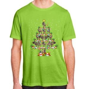 Dinosaur Xmas Lighting Santa T Rex Dinosaur Christmas Tree Meaningful Gift Adult ChromaSoft Performance T-Shirt