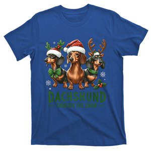 Dachshund Xmas Through The Snow Naughty List Dachshund Gift T-Shirt