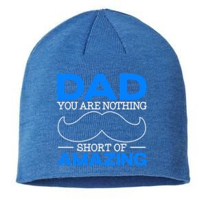 Dad You Are Nothing Short Of Amazing Fathers Day Fatherhood Gift Sustainable Beanie