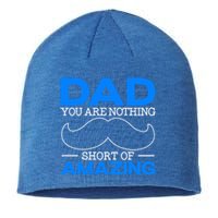 Dad You Are Nothing Short Of Amazing Fathers Day Fatherhood Gift Sustainable Beanie