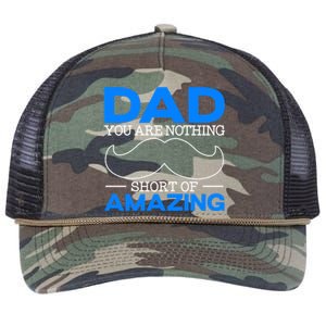 Dad You Are Nothing Short Of Amazing Fathers Day Fatherhood Gift Retro Rope Trucker Hat Cap