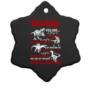 Daddy You Are As Strong As T Rex Daddy Dinosaur Fathers Day Gift Ceramic Star Ornament