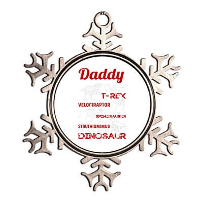 Daddy You Are As Strong As T Rex Daddy Dinosaur Fathers Day Gift Metallic Star Ornament