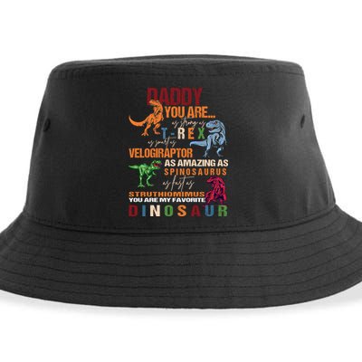 Daddy You Are As Strong As T Rex Funny Dinosaur Father's Day Gift Sustainable Bucket Hat