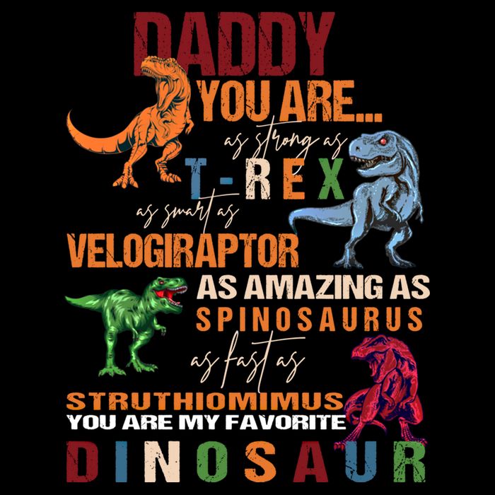 Daddy You Are As Strong As T Rex Funny Dinosaur Father's Day Gift Sustainable Bucket Hat