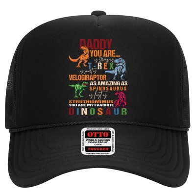 Daddy You Are As Strong As T Rex Funny Dinosaur Father's Day Gift Trucker Hat