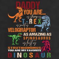 Daddy You Are As Strong As T Rex Funny Dinosaur Father's Day Gift Golf Towel