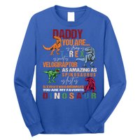 Daddy You Are As Strong As T Rex Funny Dinosaur Father's Day Gift Long Sleeve Shirt