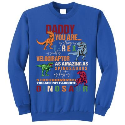 Daddy You Are As Strong As T Rex Funny Dinosaur Father's Day Gift Sweatshirt