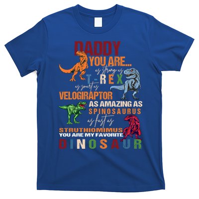 Daddy You Are As Strong As T Rex Funny Dinosaur Father's Day Gift T-Shirt