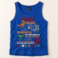 Daddy You Are As Strong As T Rex Funny Dinosaur Father's Day Gift Tank Top